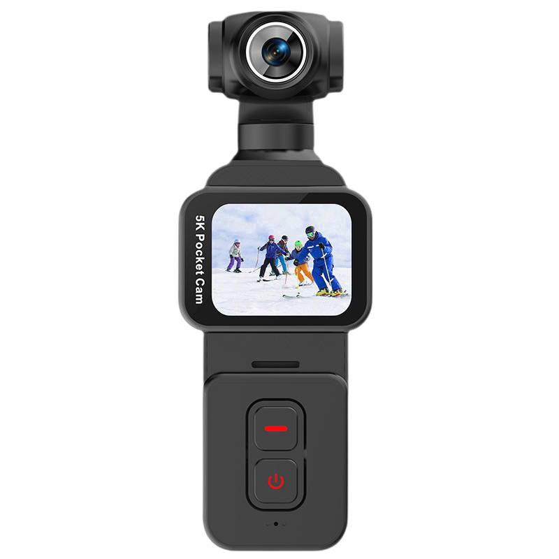 5K ultra-clear thumb camera pocket sports camera rotating lens face recognition tracking outdoor travel handheld