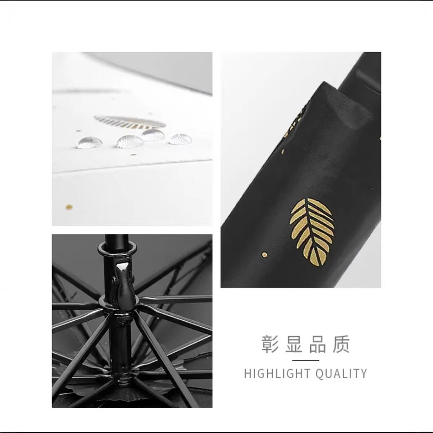 Umbrella Student School Portable Folding Sunscreen Umbrella Hot Stamping Print Sun and Rain Umbrella Printable Logo