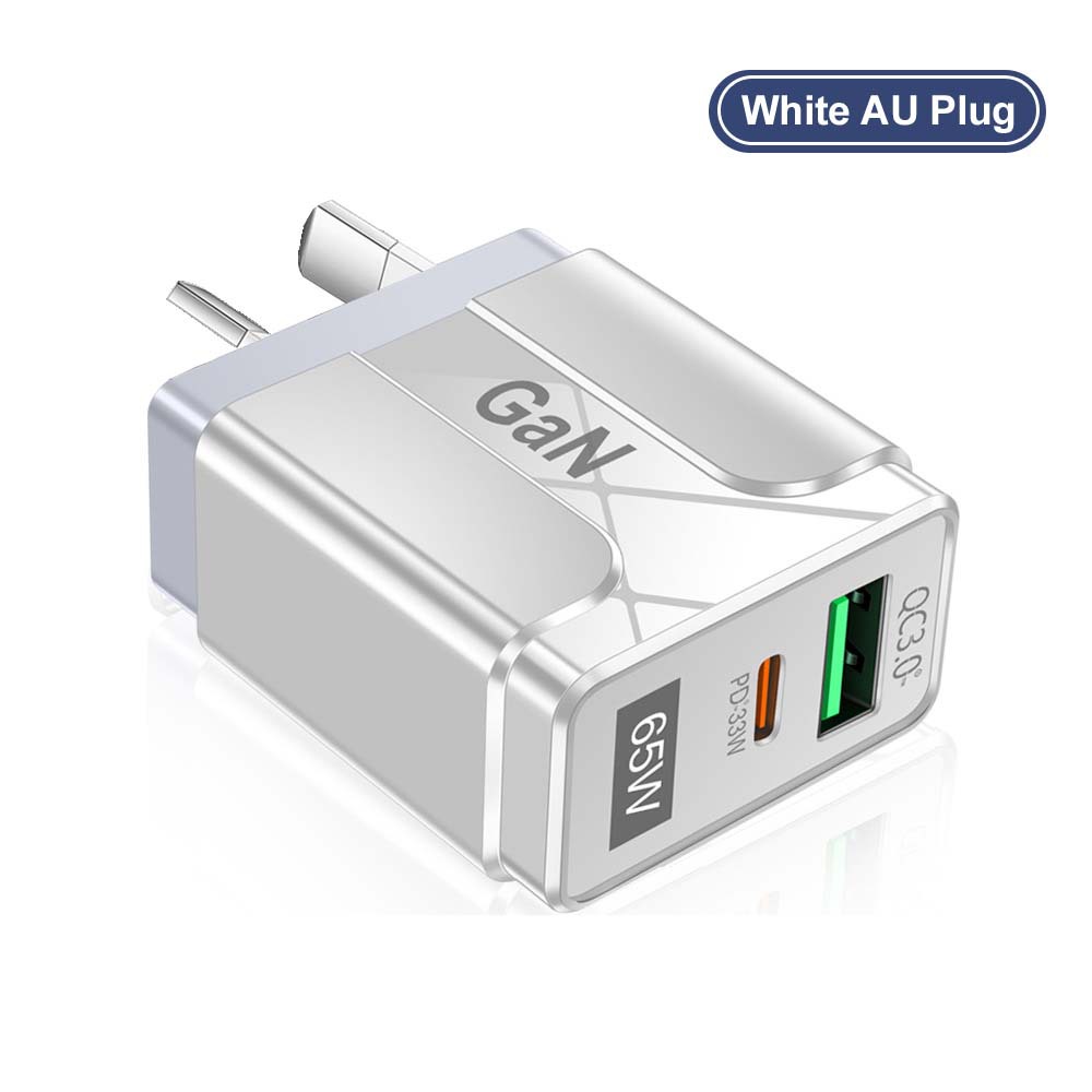 Australia Standard GaN 65W GaN PD Fast Phone Charger Laptop Adapter