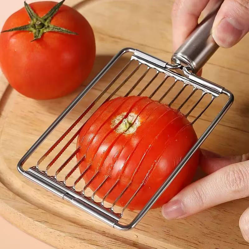 Stainless steel slicer kitchen household ham tomato fruit quick slicing tool