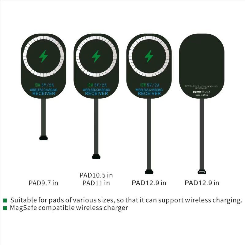 Android Tablet Type-C Interface Magnetic Wireless Charging Receiver 5V/2A Tablet Magnetic Receiver