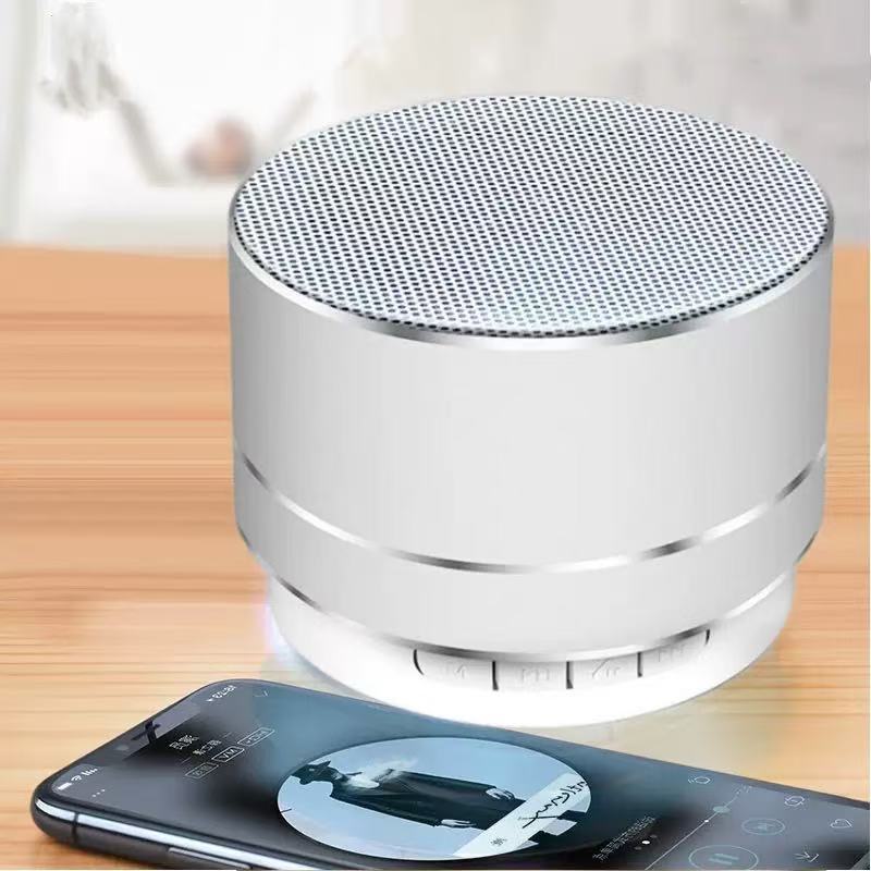 A10 Metal Bluetooth Speaker Small Steel Cannon Bass Outdoor Small Audio Home Desktop Mini Speaker