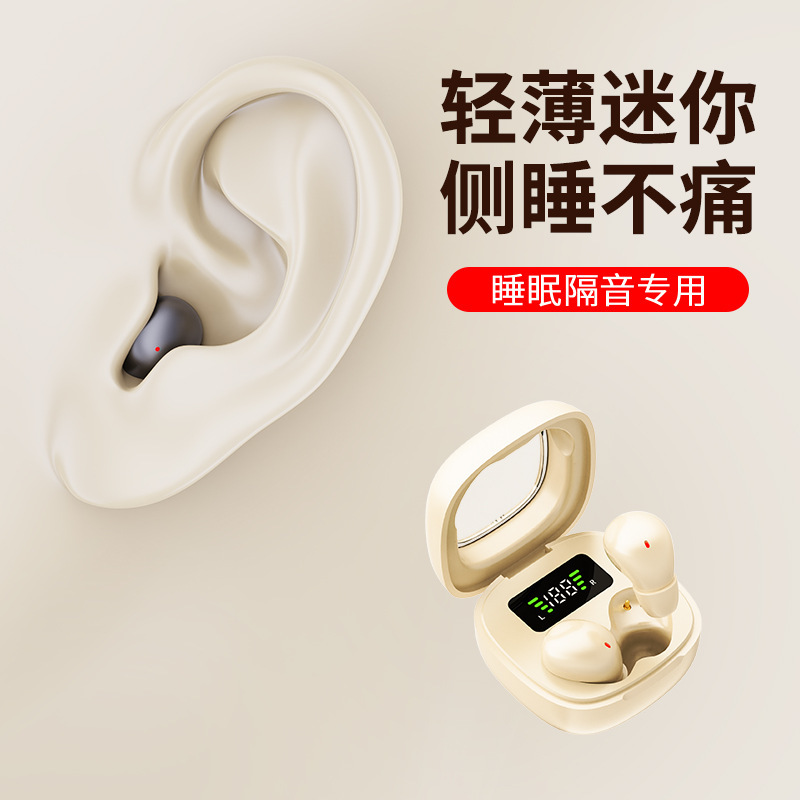 2025 New Bluetooth Earphone Wireless Noise Cancelling High Sound Quality Sports Ultra Long Battery Life Y19 Sleep Earphone