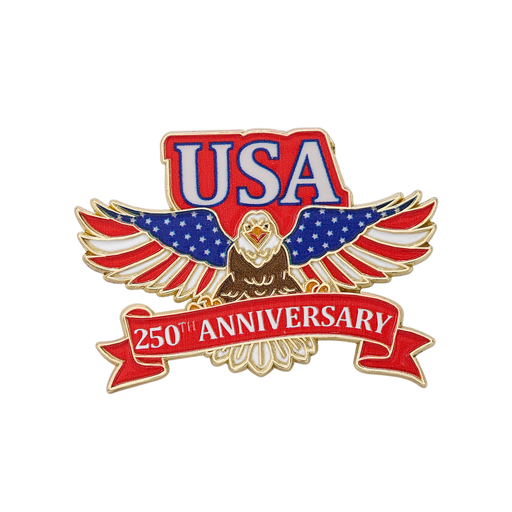 2026 US 250th Anniversary Commemorative Badge Independence Day US Founding Anniversary Brooch