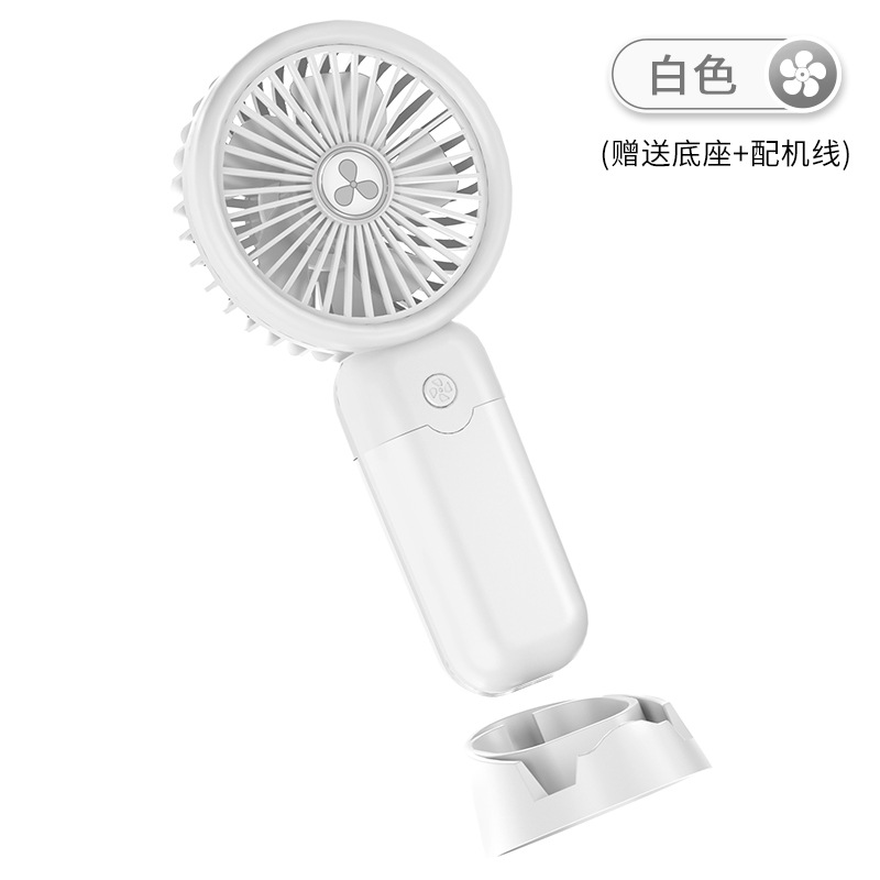 2024 New Rotating Handheld Fan Clip Desktop Five-Speed Portable Hiking USB Charging 3-Speed Rechargeable