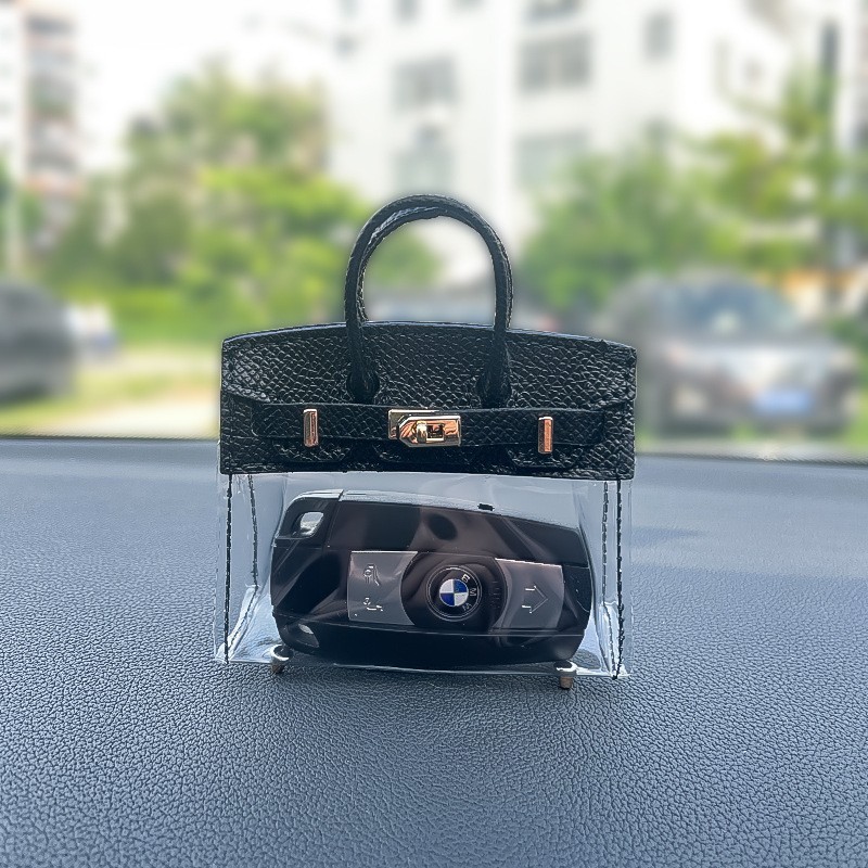 Women's Car Key Bag Set Mini Birkin Bag Pendant Exquisite Small Bag Earphone Bag Lipstick Bag