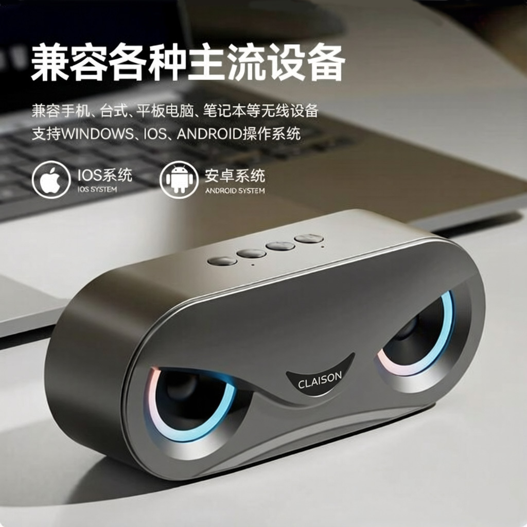 Eagle Eye M6 home Bluetooth speaker high power portable colorful subwoofer multifunctional plug-in card speaker loud volume