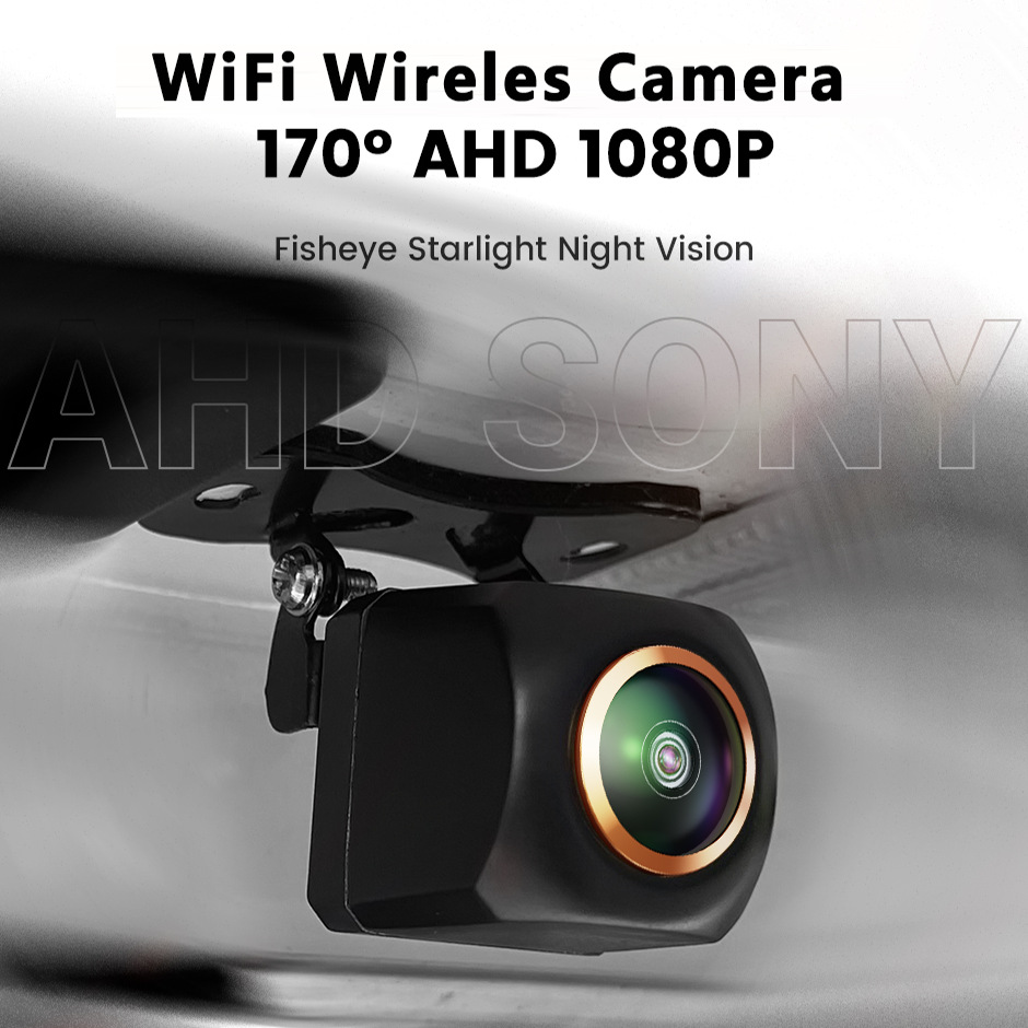 WiFi wireless reversing camera AHD car camera AI intelligent wireless reversing image solar energy