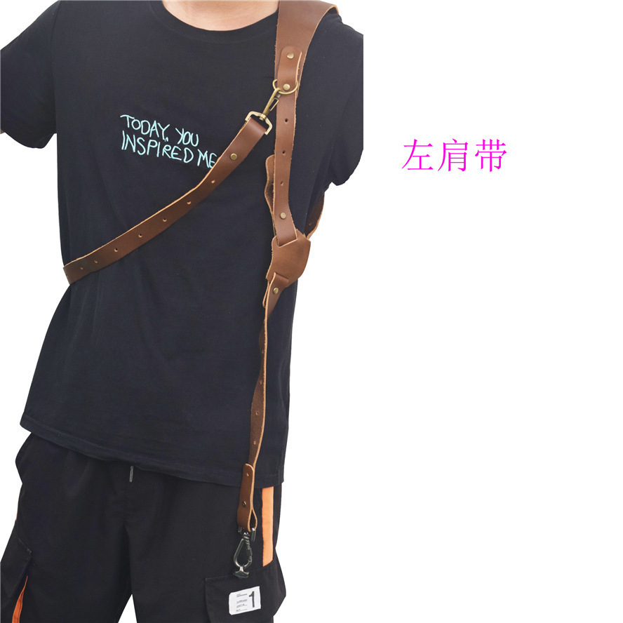 New camera shoulder strap digital accessories cowhide double shoulder strap SLR camera outdoor shoulder strap accessories