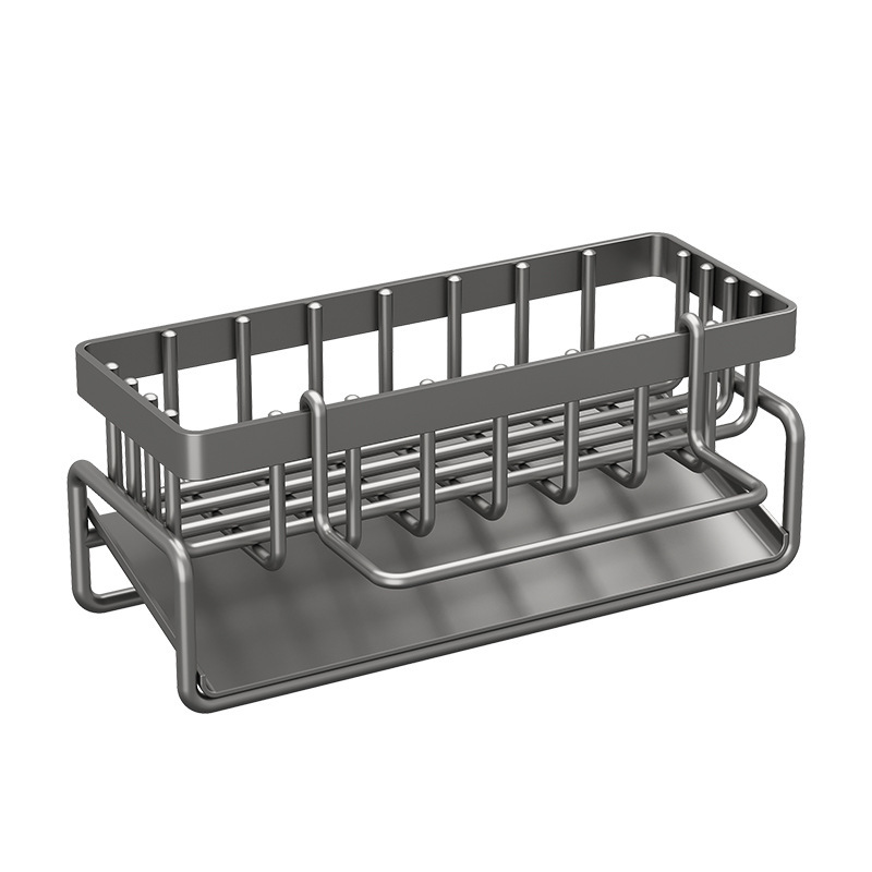 Sponge Drain Rack Kitchen Sink Edge Shelf No-drill Cloth Rack Storage Rack Dishwashing Cloth Storage