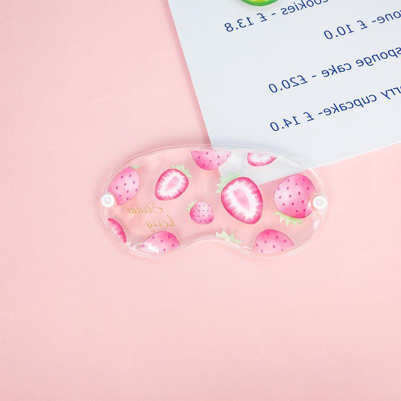 Cartoon fruit light-blocking eye mask, cold and hot compress ice eye patch, gel sleep ice eye mask, cold compress hot compress PVC
