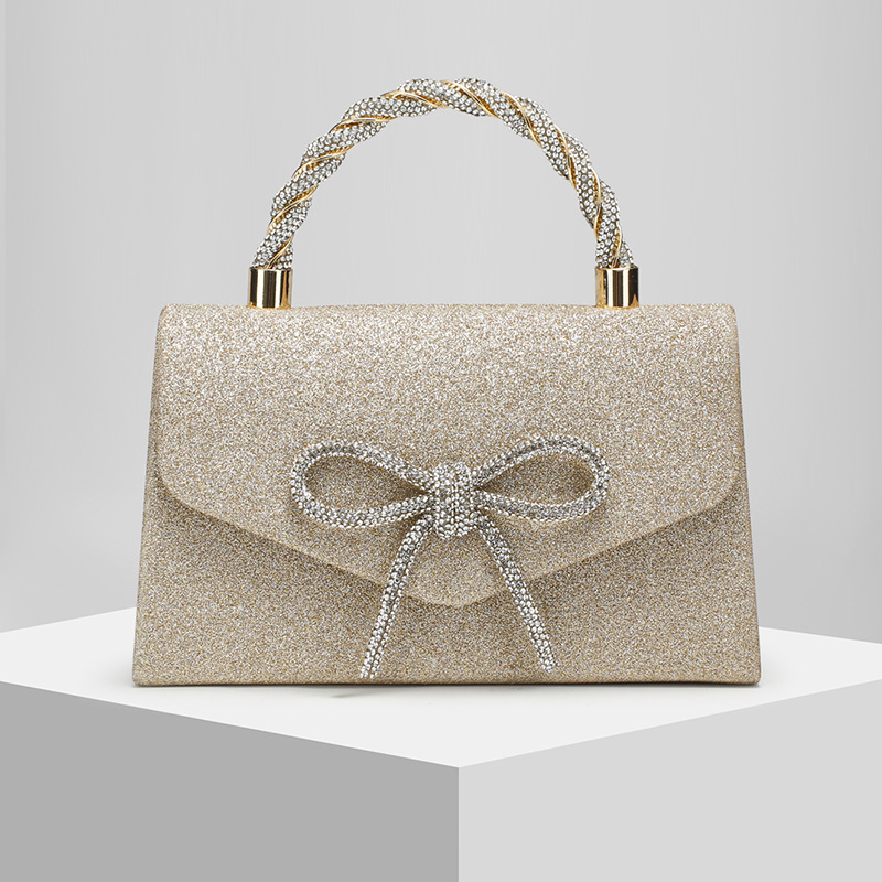 New Banquet Bag Clutch Crossbody Rhinestone Butterfly Chain