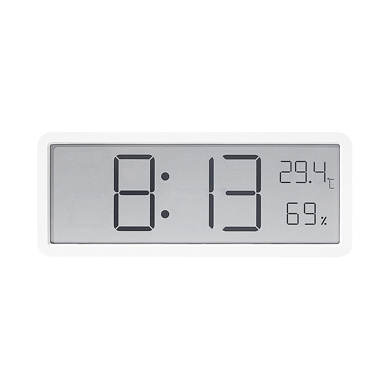 INS Simple Large Screen Clock Living Room Wall Clock Temperature and Humidity Clock Modern Clock Hanging or Standing YD106
