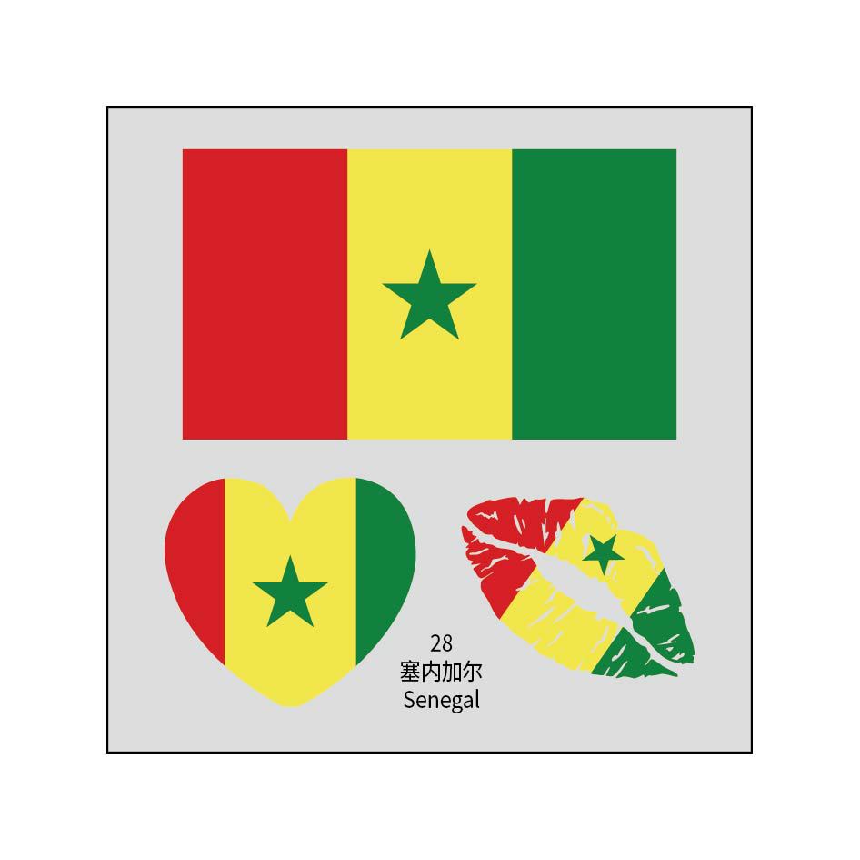 2026 New USA Canada Mexico World Cup Flag Tattoo Sticker Football Match Sports Event Tattoo Sticker Water Transfer Face Sticker