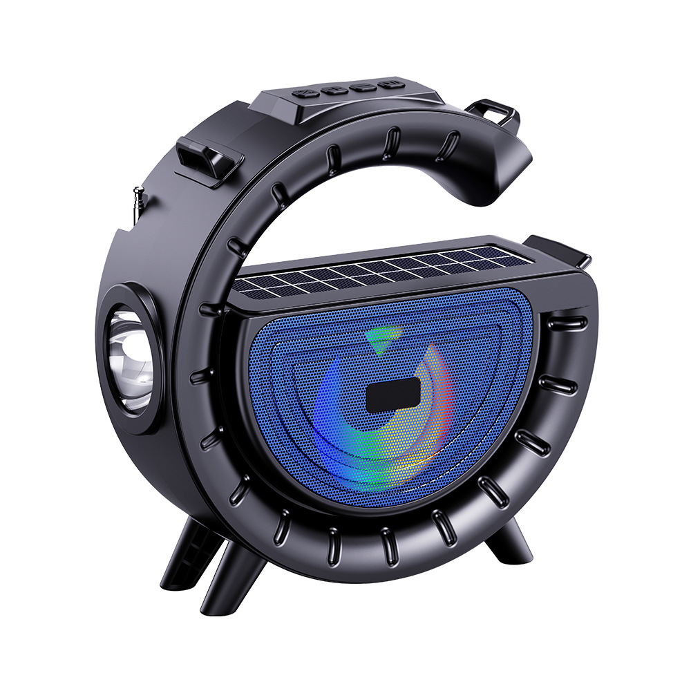 Big G Bluetooth Speaker Flashlight Solar Player Outdoor Portable Wireless Card Audio