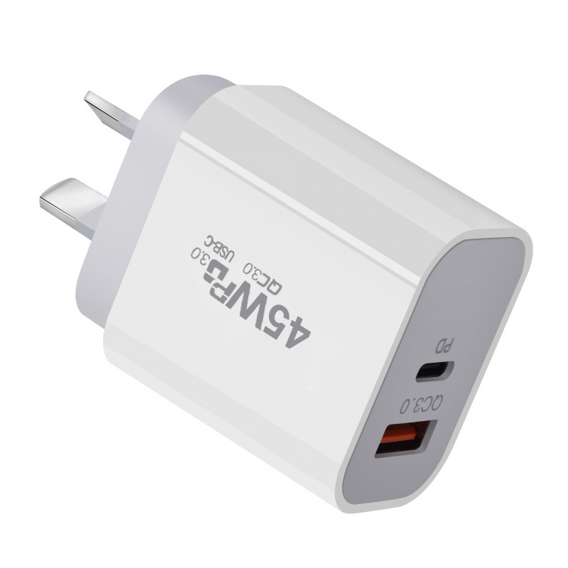 45W Australia Standard PD Charger 45W Dual PD Adapter for IP16X Phone 45W GaN Charger