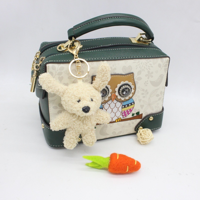 Cute Handmade Cartoon Plush Dog Children's Accessories Bag Charm Souvenir Doll
