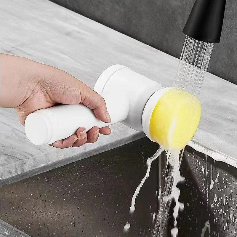 Multifunctional Handheld Wireless Electric Cleaning Brush Kitchen Dishwashing Brush Bathroom Sink Tile Electric Cleaning