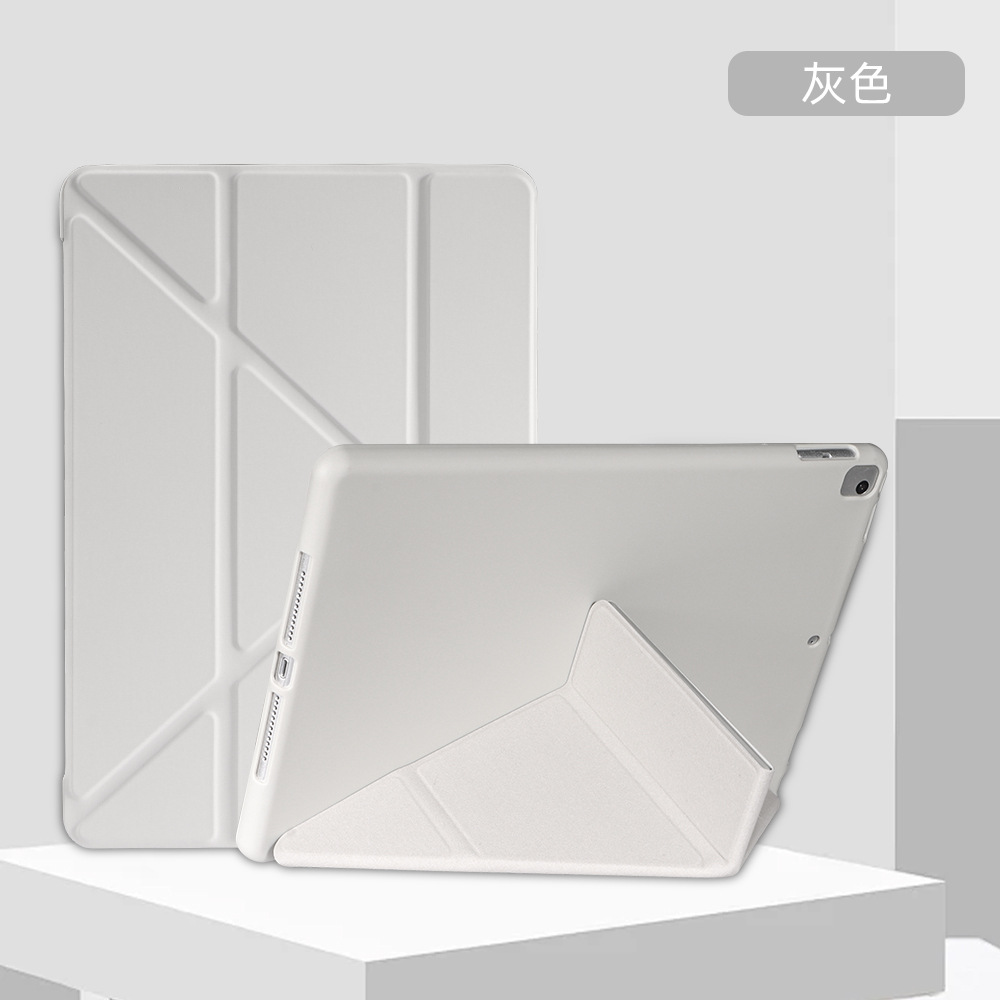Compatible 2024 M2 Protective Case Deformable Y-fold iPad 10.2 Leather Case Air 6 New 10th Generation Pro 11 Protective Case