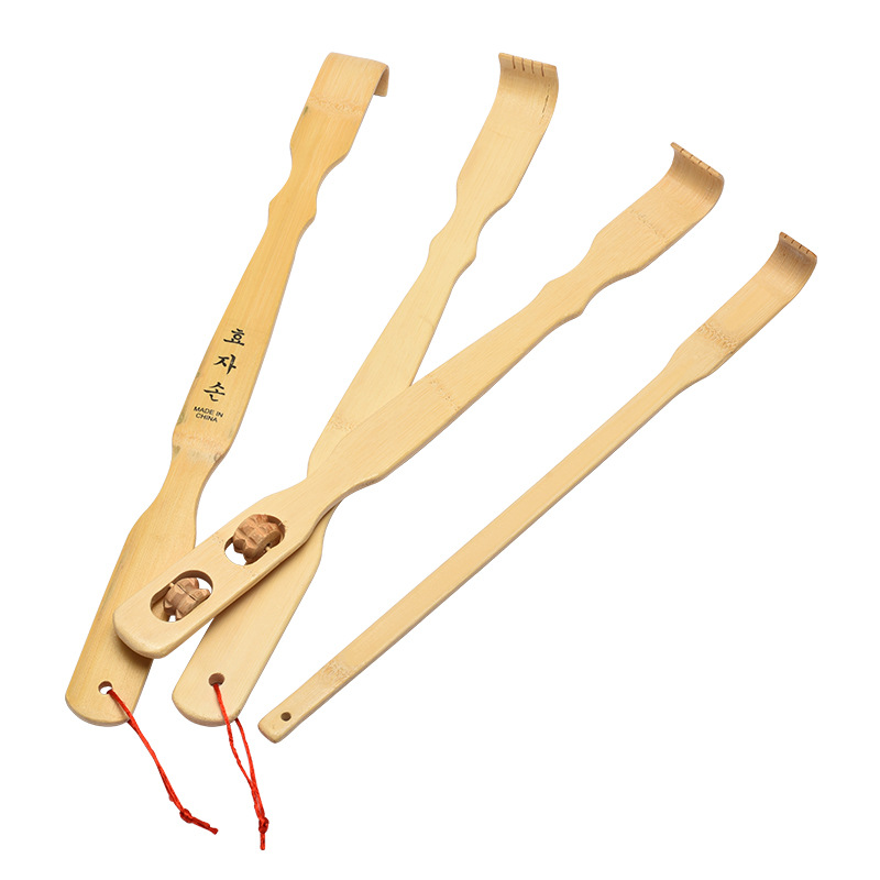 Bamboo back scratcher for elderly, filial son hand-carved back scratcher, itch scratching tool