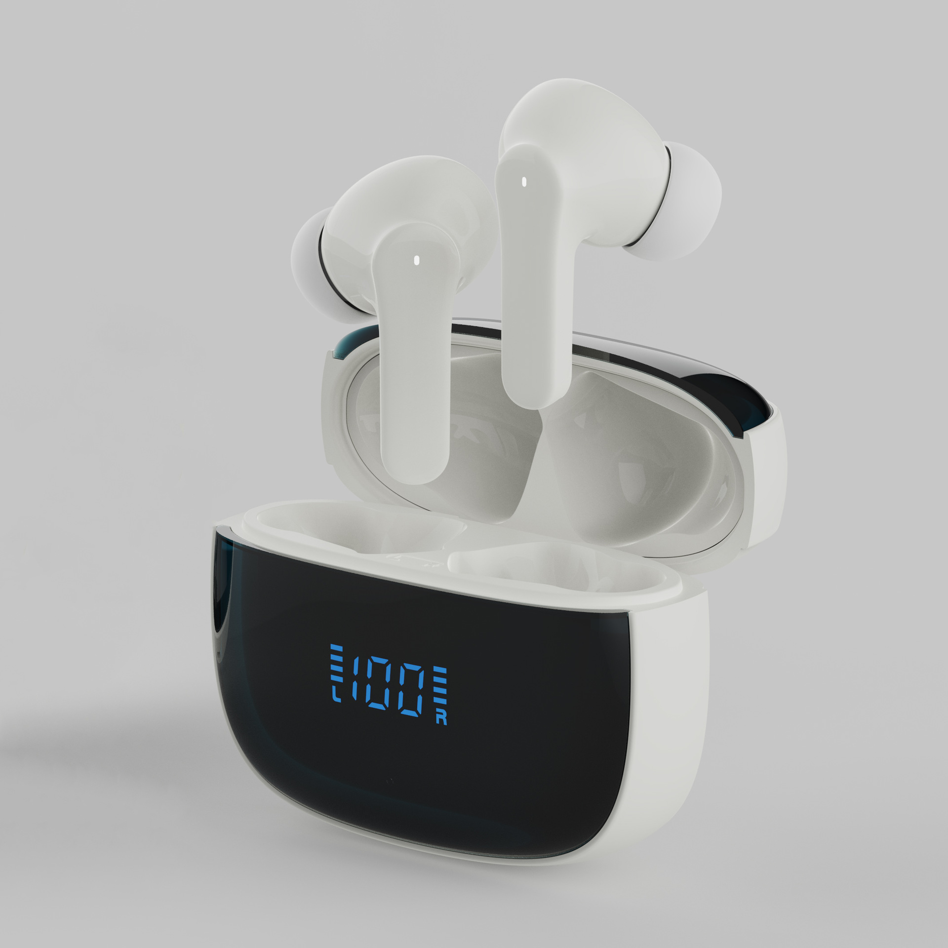 IVANTE Private Mold S18 Quad-Mic ENC Call Noise Reduction Low Latency Battery Display TWS In-Ear Bluetooth Headphones