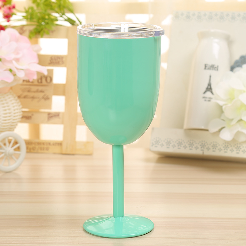 304 stainless steel goblet wine glass double-layer vacuum insulated champagne cocktail cup