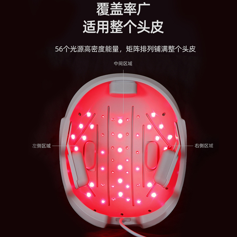 Lescolton laser hair growth device hair fixing hair care red light infrared hair thickening therapy cap helmet