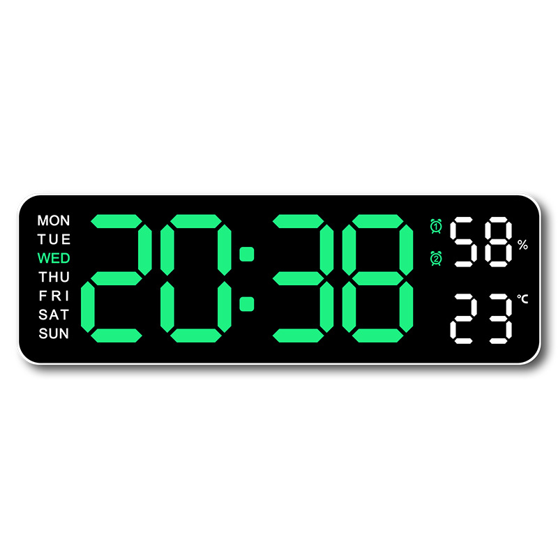 5503 Electronic Clock Simple Multifunctional Rectangle Large Font Alarm Clock Hanging or Standing