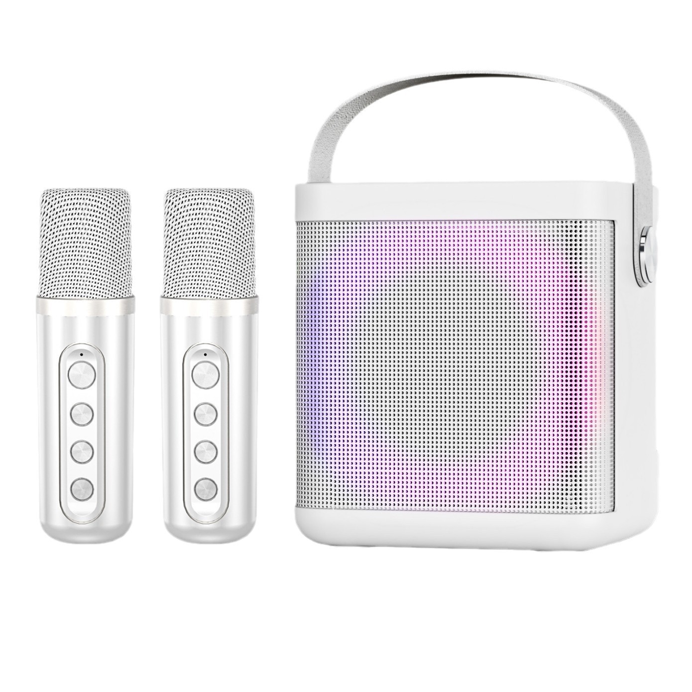 YS307 Karaoke Set KTV Sound Wireless Bluetooth Dual Microphone Speaker Microphone All-in-One
