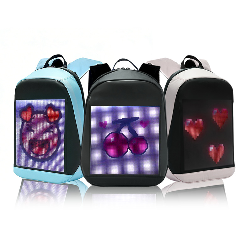 Newly Upgraded 4th-Generation Large-Screen LED Backpack App Bluetooth Advertising LED Display Backpack