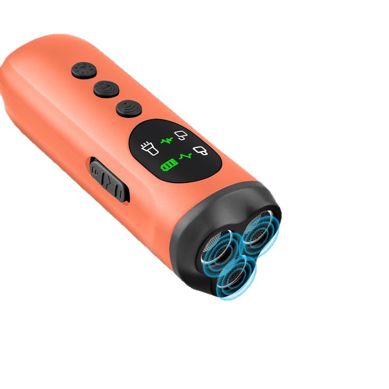 QG-10 Triple-Core Ultrasonic Dog Repeller Anti-Bark Dog Repeller Charging Variable Frequency LED Flash Light Portable