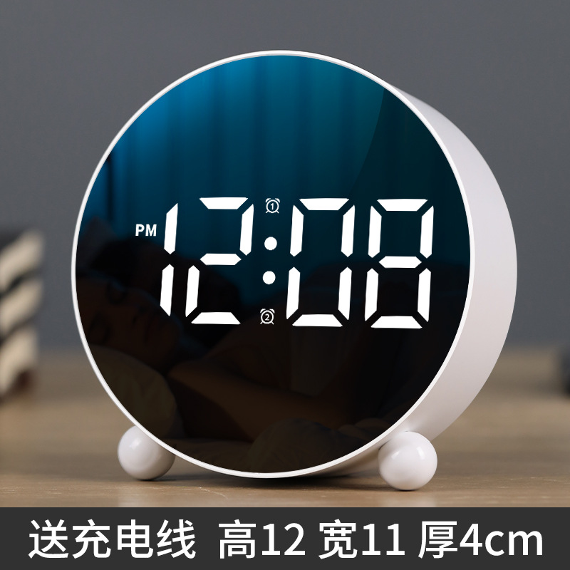 Simple alarm clock LED electronic clock children's home electronic clock bedside clock temperature clock student alarm clock