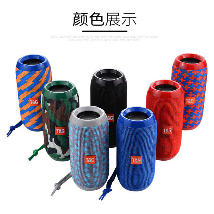 TG117 Fabric Bluetooth Speaker Outdoor Waterproof Subwoofer Dual Diaphragm High Quality Portable Card Slot Call Speaker