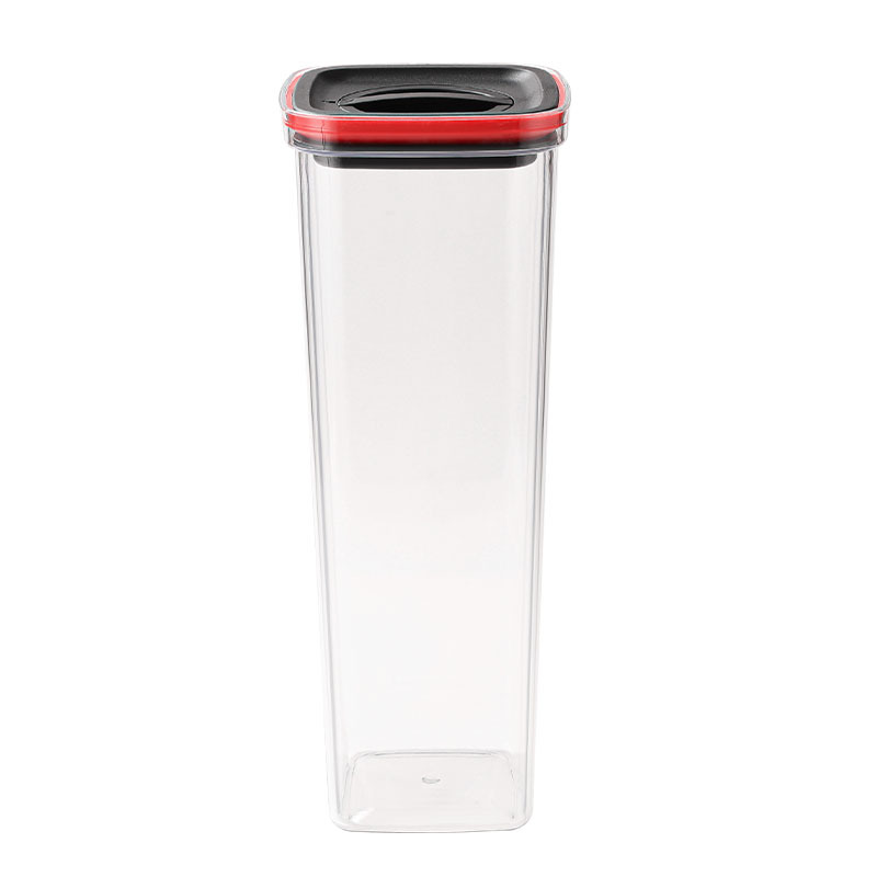Rotating lid sealed jar food-grade vacuum kitchen storage fresh-keeping box transparent grain storage jar