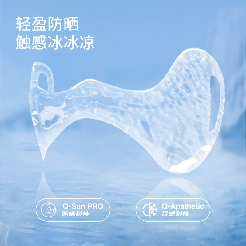New Ice Silk Sun Protection Face Mask Butterfly Golf Sunshade UV Protection Women Cool Breathable Cheekbone Protection XTJ149