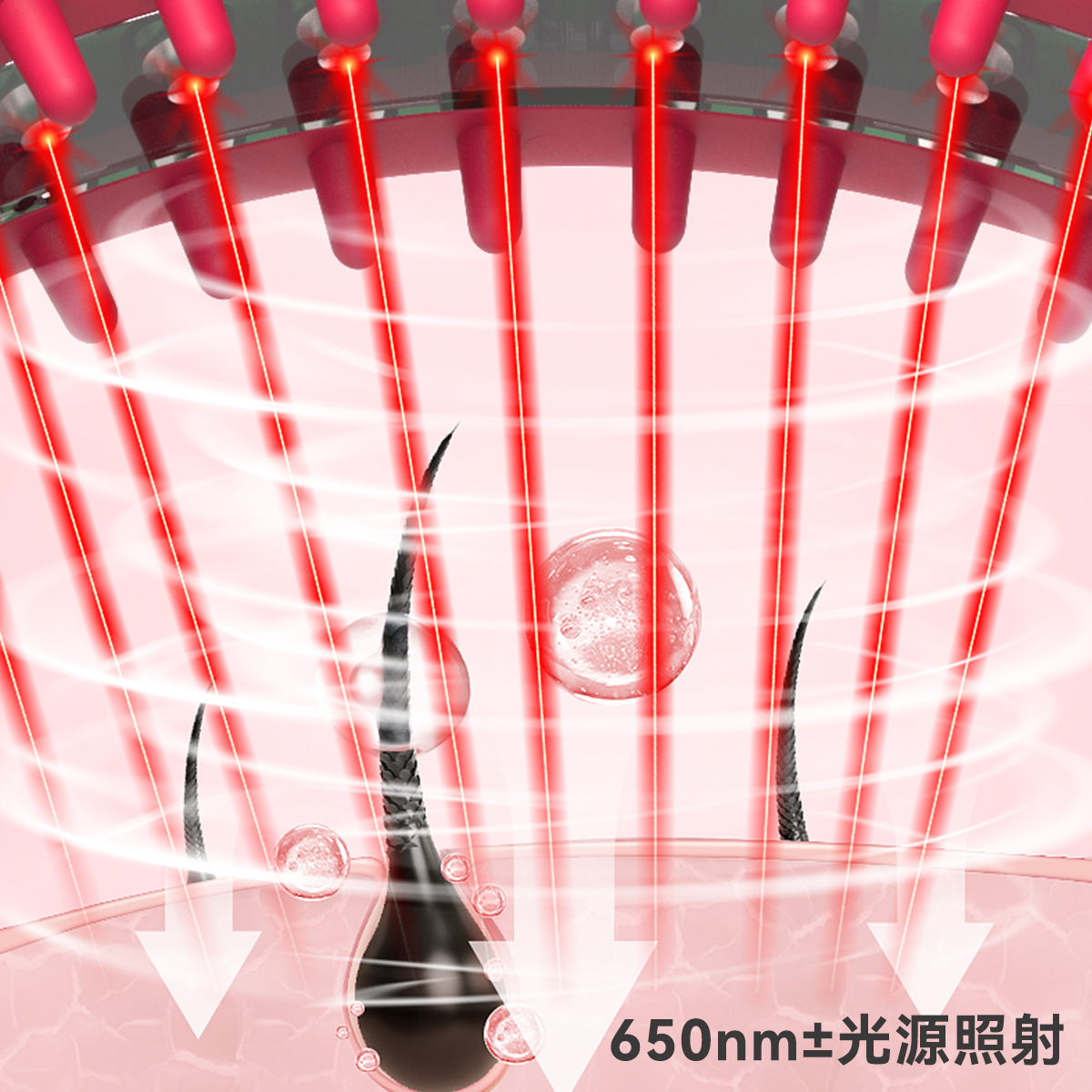 lescolton laser hair growth hoop hair care comb red light hair growth comb anti hair loss scalp hair growth instrument hair thickening