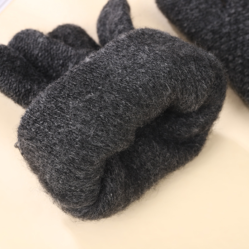 New Product Warm Half-Finger Gloves Writing Flexible Convenient Warm Thickened Anti-Cold Imitation Cashmere Unisex Gloves