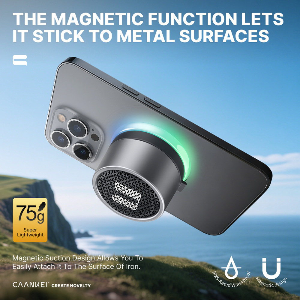 New magnetic waterproof Bluetooth small speaker portable outdoor cycling camping portable mini Bluetooth speaker