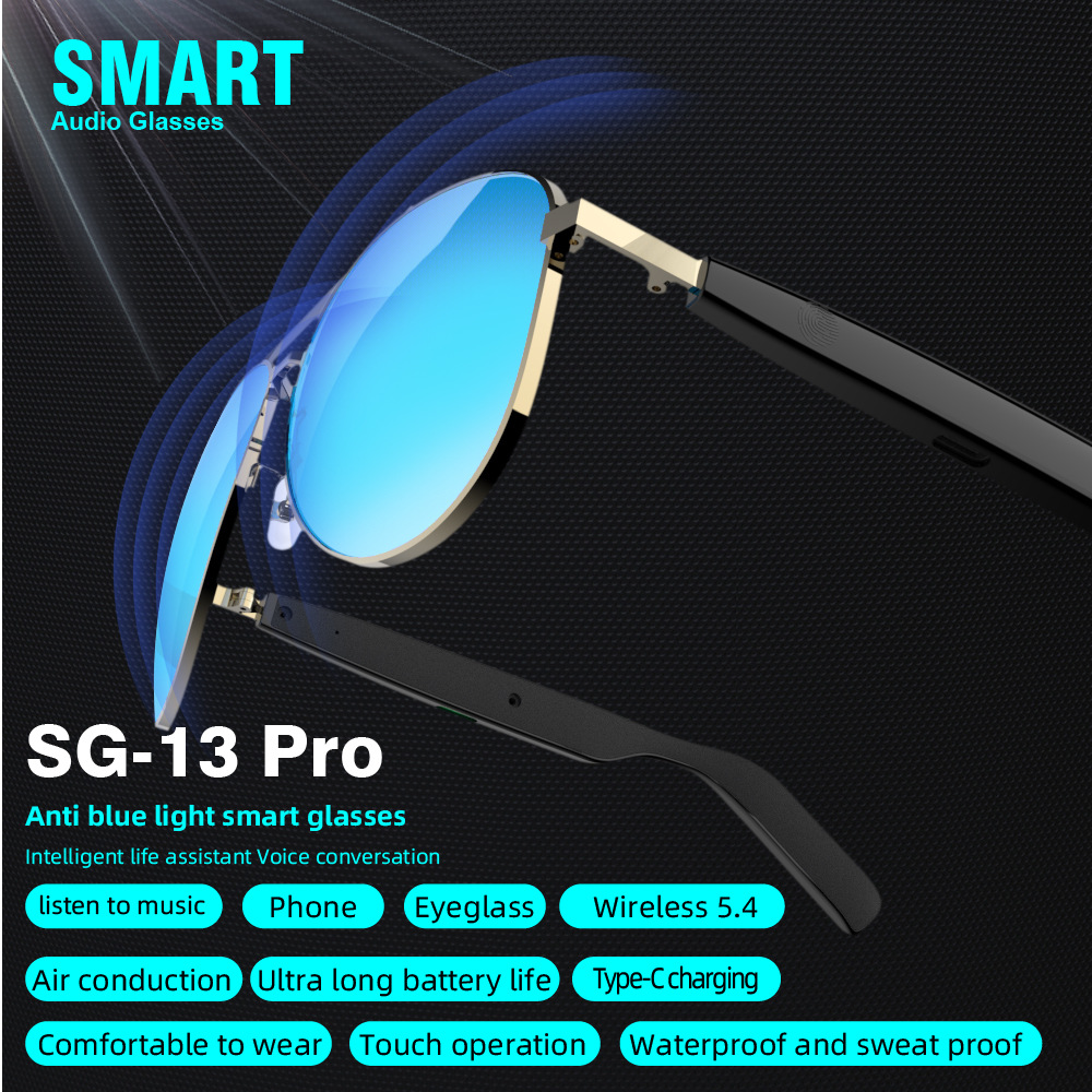 New product music calls navigation UV protection gradient sunglasses AI glasses