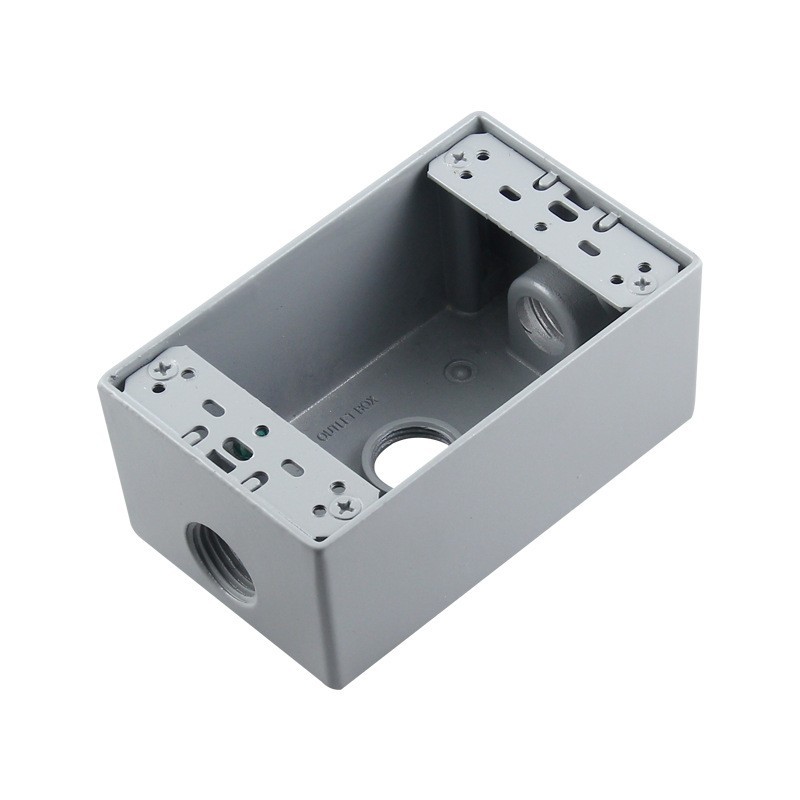 118 type American surface-mounted junction box, American standard power socket aluminum cast iron surface box American standard wall switch bottom box
