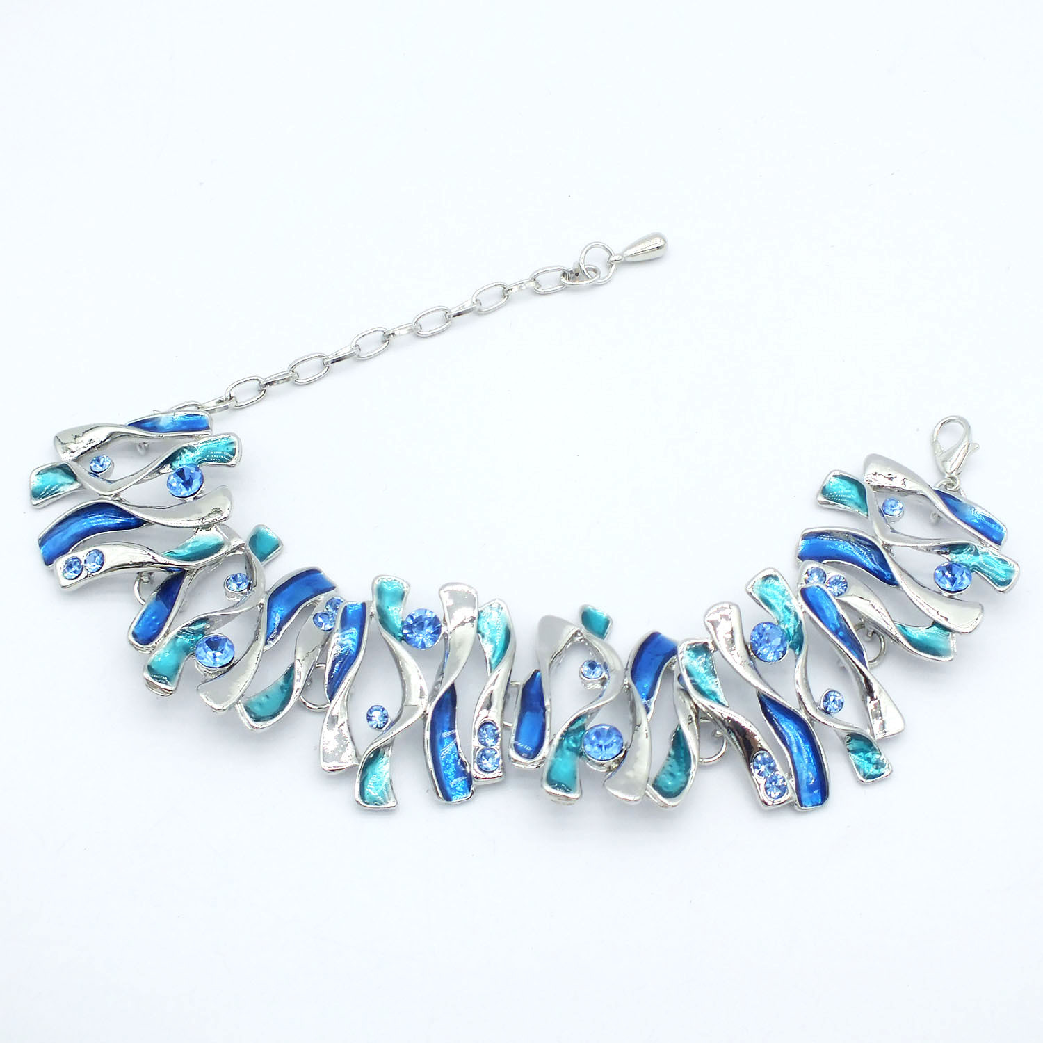B606 Accessories Mixed Batch Blue Oil Drop Chain Bracelet