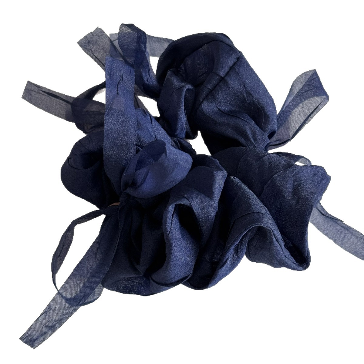Bow large hair scrunchie for women simple high elastic hair tie ponytail bun hair tie