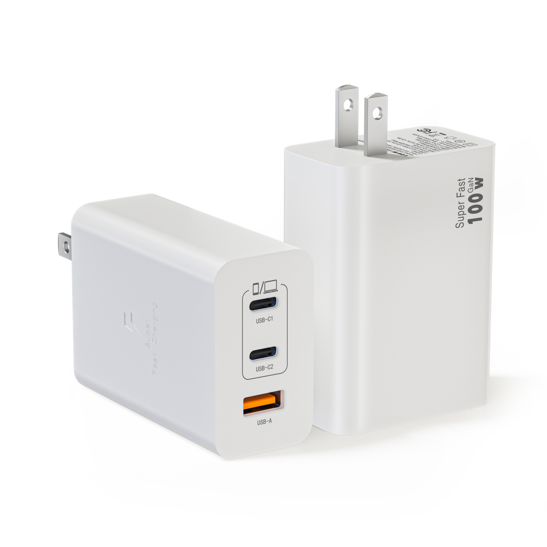 High Power 100W US Standard GaN Multi-port Fast Charging Compatible with Apple 16 Charger Samsung Phone Samsung Laptop