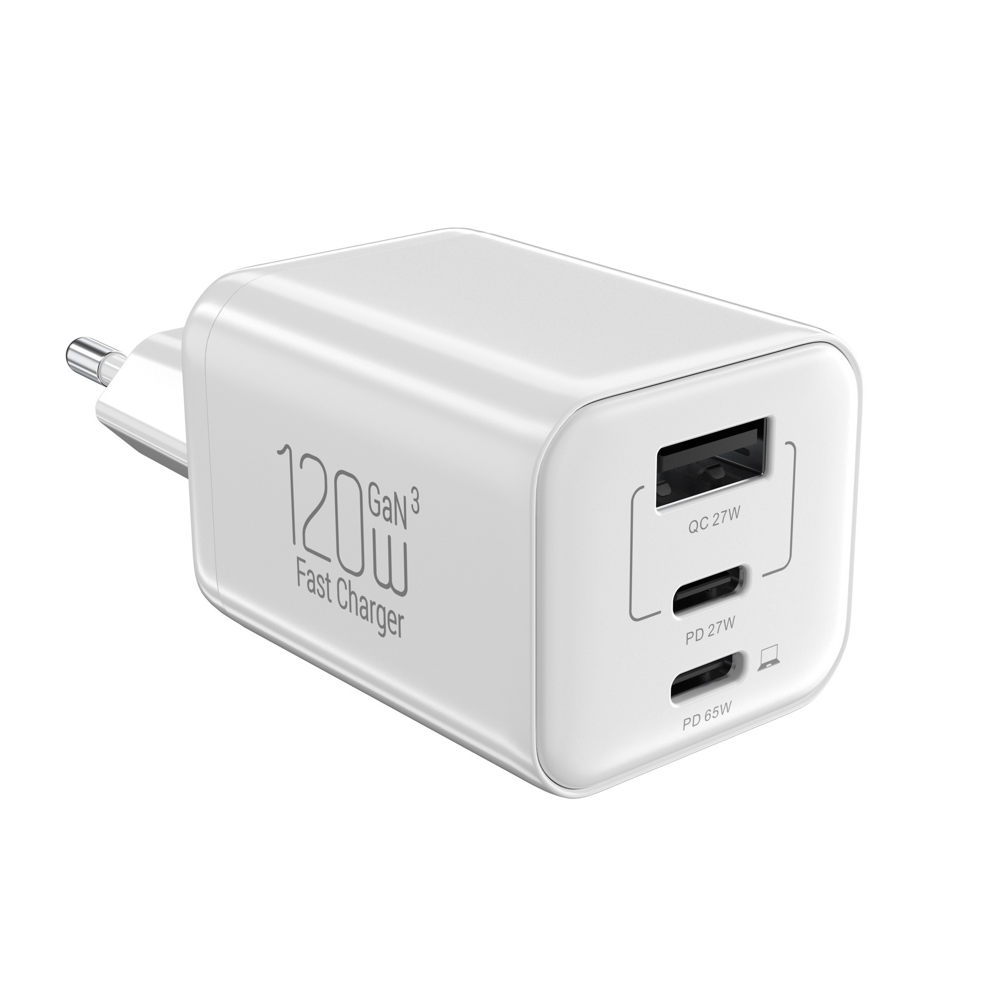 Certified 120W GaN Charger USB Charger for Laptops, Phones, and Other Devices