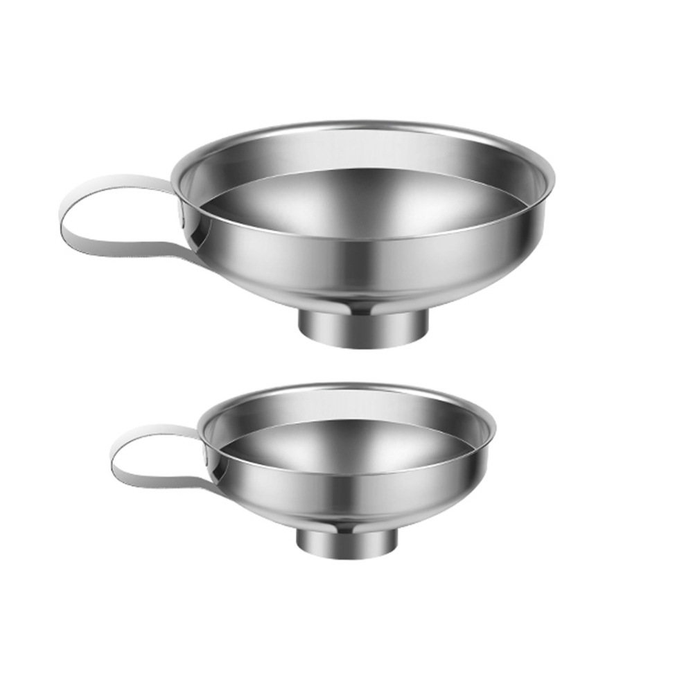 Kitchen Stainless Steel Funnel Jam Salad Dressing Wide Mouth Funnel Wide Mouth Canning Funnel