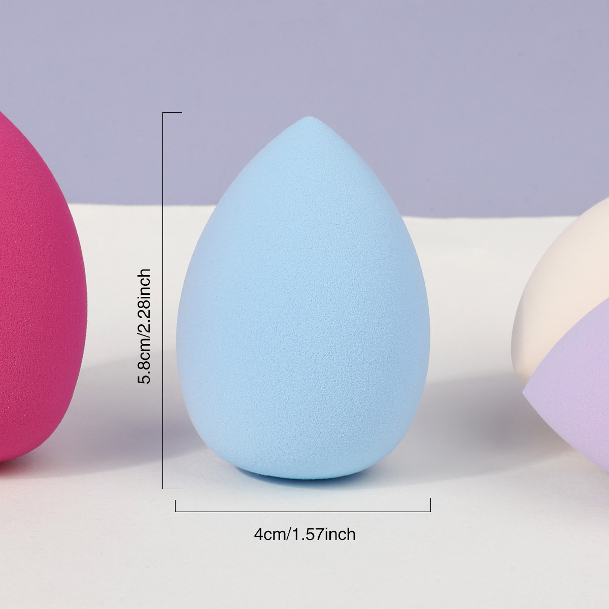 Dry and Wet Dual-Use Makeup Sponge Super Soft Non-Absorbing Powder Cosmetic Sponge Sponge Gourd Powder Puff Olive Cut Water Drop Powder Puff