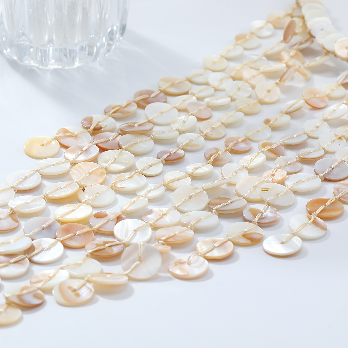ZA shell tassel handmade woven ocean beach vacation style multi-layer necklace for women simple