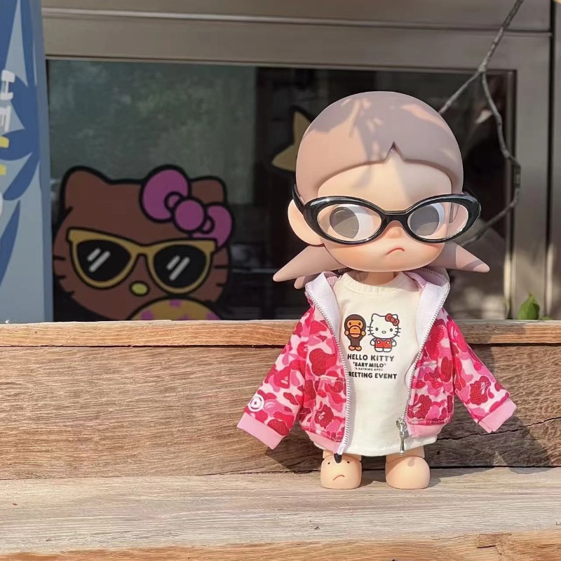 Gazi Sister zsiga Ape BAPE jacket 'Yearning Place' doll clothes handmade outfit change cute camouflage pink