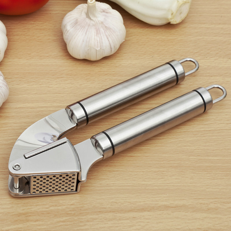 Stainless Steel 304 Garlic Press Manual Garlic Mincer Kitchen Garlic Peeler