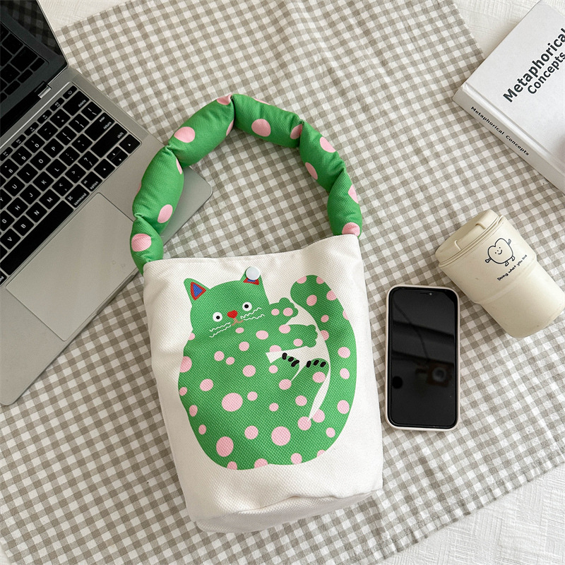 Handbag birthday gift small bag cute crossbody casual handheld lunch bag women bag hand carry bucket bag